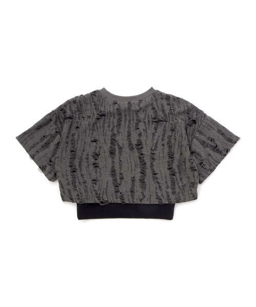 ZIDDY / ジディー Tシャツ | 【 ニコ☆プチ 】ダメージ風ドッキングトップス(130~160cm) | 詳細22