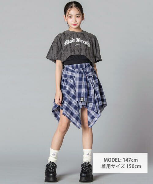 ZIDDY / ジディー Tシャツ | 【 ニコ☆プチ 】ダメージ風ドッキングトップス(130~160cm) | 詳細17