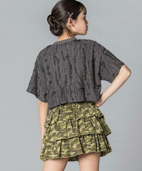 ZIDDY / ジディー Tシャツ | 【 ニコ☆プチ 】ダメージ風ドッキングトップス(130~160cm) | 詳細18