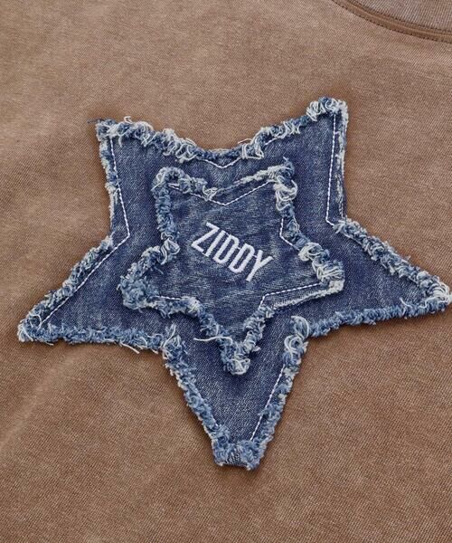 ZIDDY / ジディー Tシャツ | 【 ニコ☆プチ 】デニム星パッチ レースアップトップス(130~160cm) | 詳細11