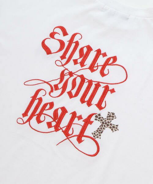ZIDDY / ジディー Tシャツ | シェアユアハート・ロゴTシャツ(130~160cm) | 詳細11