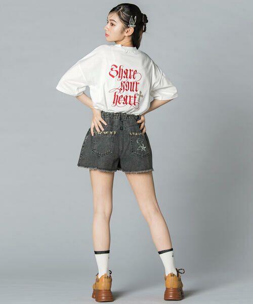 ZIDDY / ジディー Tシャツ | シェアユアハート・ロゴTシャツ(130~160cm) | 詳細3