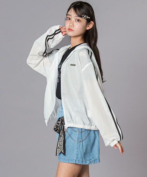 ZIDDY / ジディー ノーカラージャケット | ダブルジップメッシュジャケット(130~160cm) | 詳細2