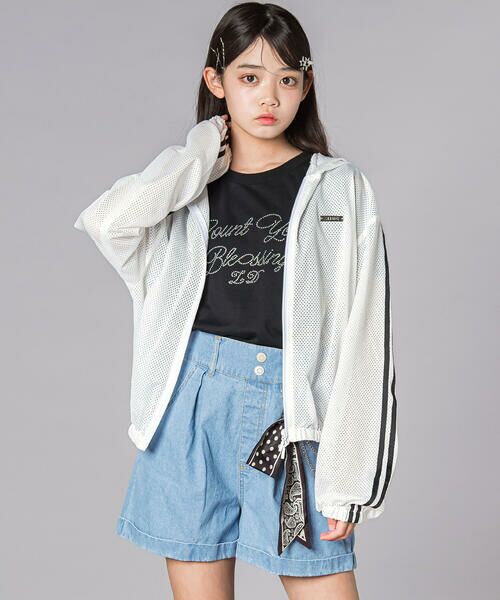 ZIDDY / ジディー ノーカラージャケット | ダブルジップメッシュジャケット(130~160cm) | 詳細3