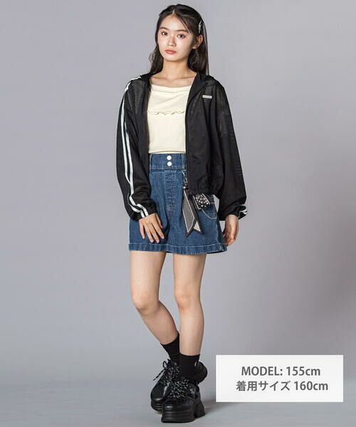 ZIDDY / ジディー ノーカラージャケット | ダブルジップメッシュジャケット(130~160cm) | 詳細6