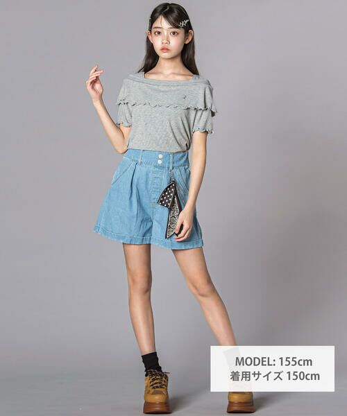 ZIDDY / ジディー Tシャツ | オフショル風Tシャツ(130~160cm) | 詳細12