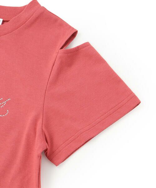 ZIDDY / ジディー Tシャツ | 【接触冷感】ラインストーン肩あきTシャツ(130~160cm) | 詳細8