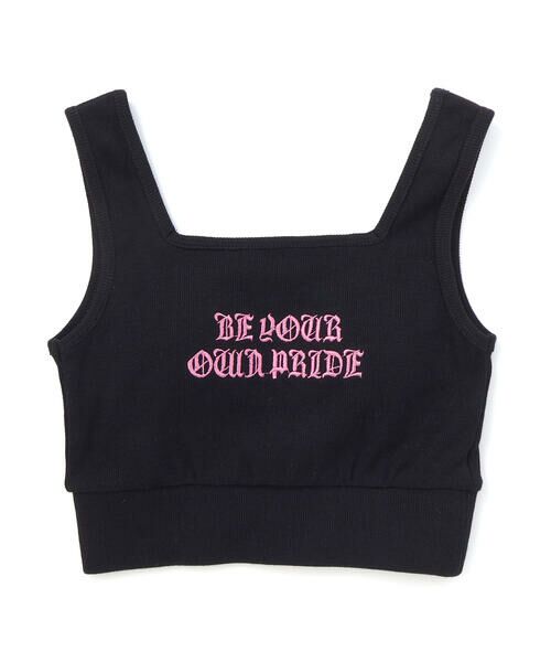 ZIDDY / ジディー その他インナー・ルームウェア | 【 ニコ☆プチ 】スクエア ブラトップ(130~160cm)（ブラック）