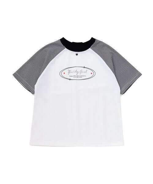ZIDDY / ジディー Tシャツ | 【接触冷感】ラグラン ボーダーTシャツ(130~160cm) | 詳細5