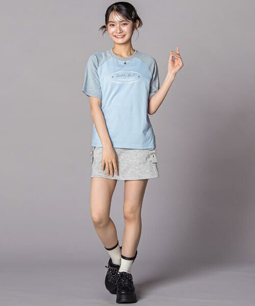 ZIDDY / ジディー Tシャツ | 【接触冷感】ラグラン ボーダーTシャツ(130~160cm) | 詳細9