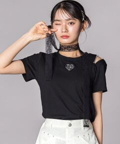 ZIDDY / ジディー Tシャツ | レースストール ファスナー Tシャツ(130~160cm)
