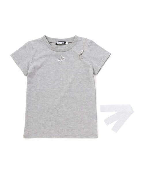 ZIDDY / ジディー Tシャツ | レースストール ファスナー Tシャツ(130~160cm) | 詳細9
