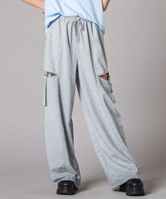 ZIDDY / ジディー チノ・ワークパンツ | サイドカットアウトカーゴワイドパンツ(130~160cm)
