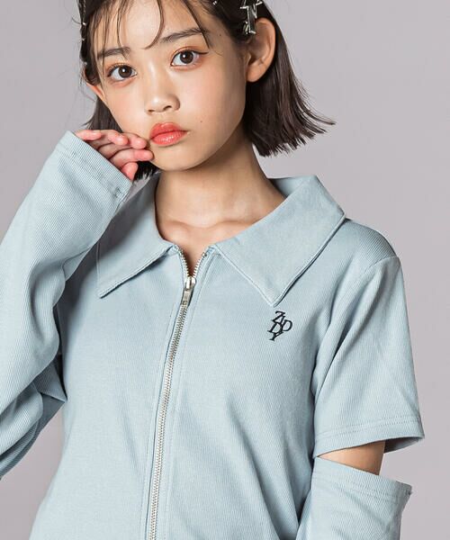 ZIDDY / ジディー Tシャツ | 3WAYダブルジップ袖取り外しトップス(130~160cm) | 詳細2