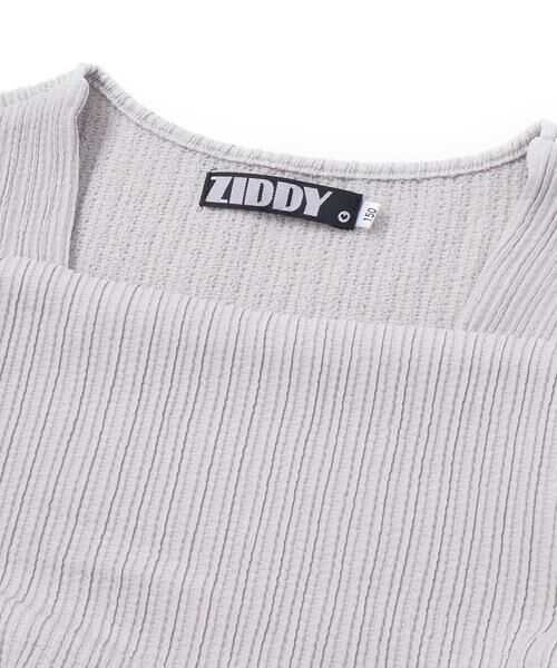 ZIDDY / ジディー Tシャツ | シャーリングビスチェ風ペプラム長袖トップス(130~160cm) | 詳細9