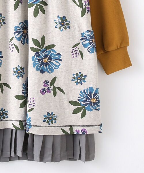 セール 花柄プリント長袖ワンピース ミニ丈 ひざ丈ワンピース Zuppa Di Zucca ズッパ ディ ズッカ ファッション通販 タカシマヤファッションスクエア