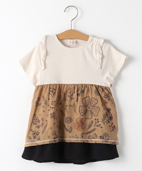 セール 花柄切替えワンピース ミニ丈 ひざ丈ワンピース Zuppa Di Zucca ズッパ ディ ズッカ ファッション通販 タカシマヤファッションスクエア